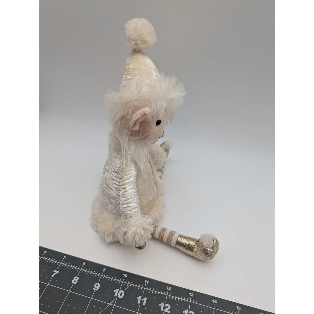 Jellycat Snowflake Elf Plush White Gold 14 Inch Stuffed Animal Toy